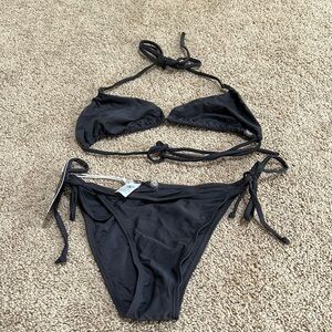 New! Levitate Rachel small vintage black bikini set.